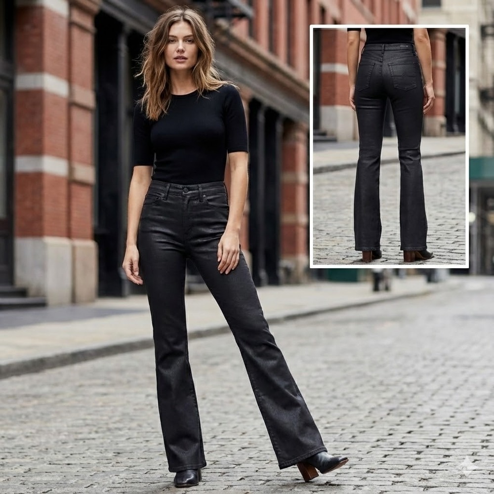 Ag Adriano Goldschmied Women's Charcoal Boot Cut Jeans